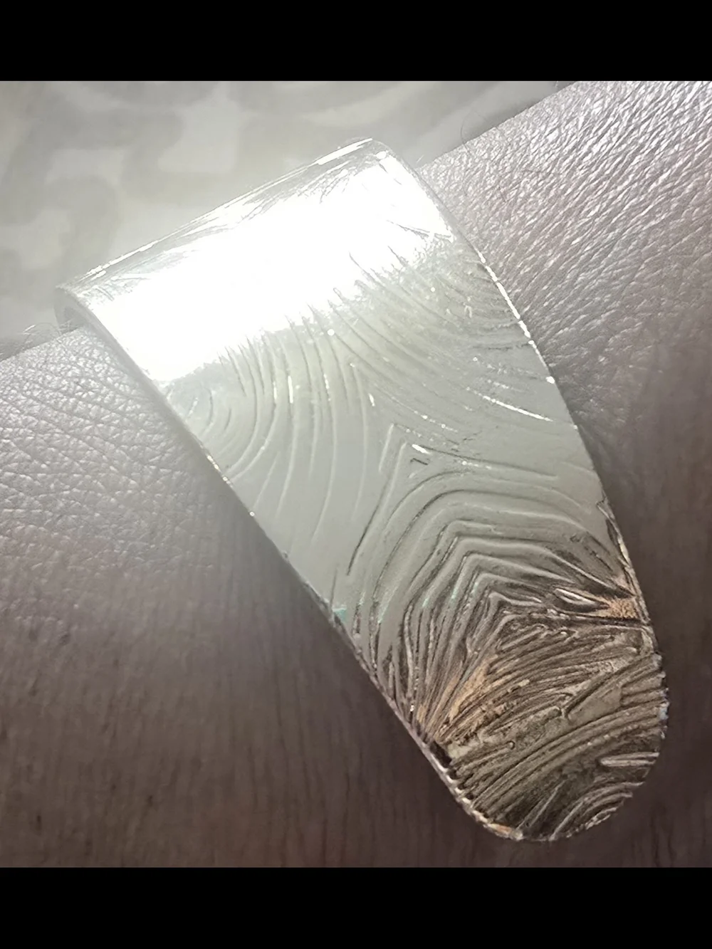 Gold Textured Cuff Bracelet - Unbranded